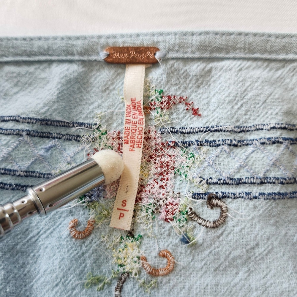 Free People Garden Wall Square Neck Sleeveless Top Blouse Embroidered Small - Picture 4 of 8